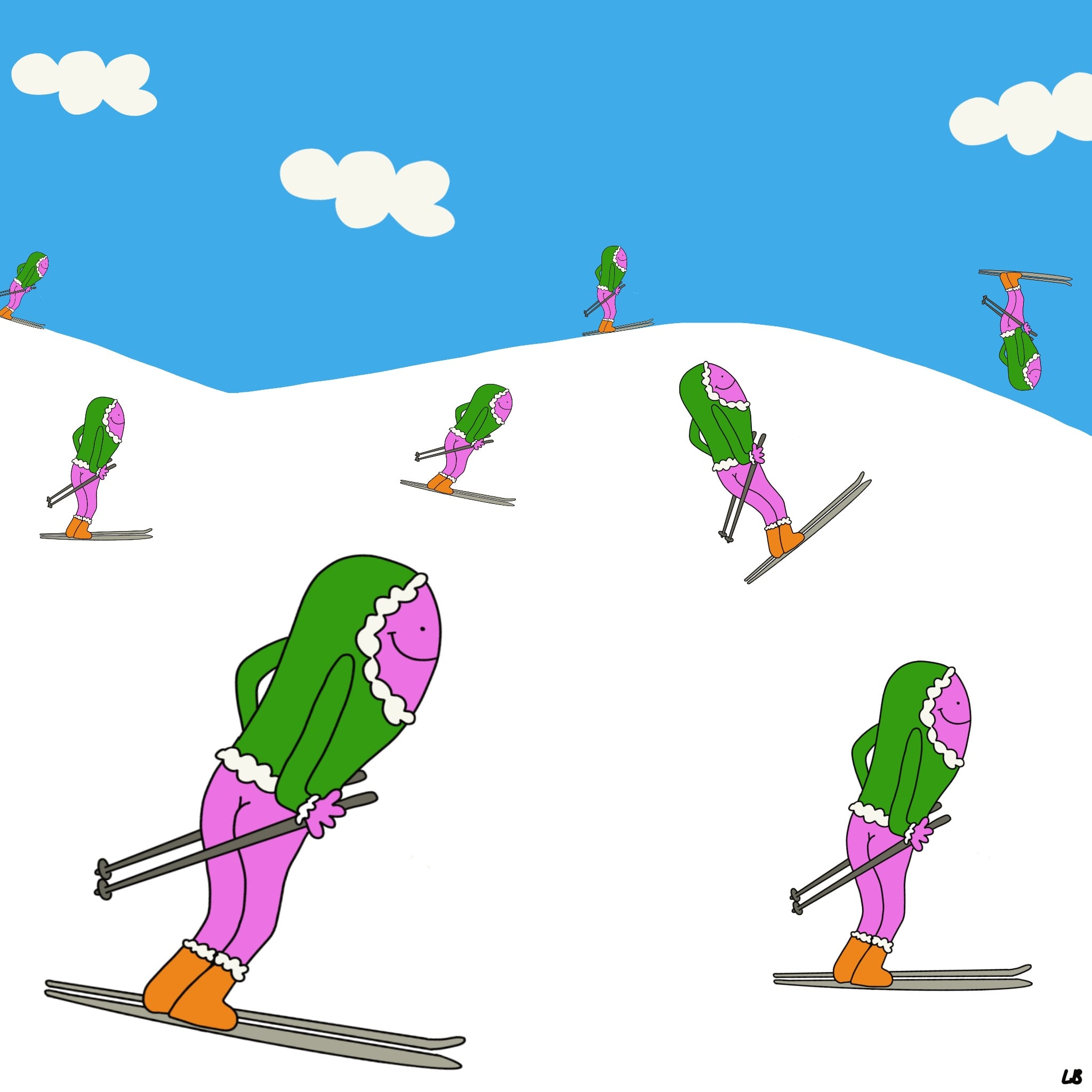 Skiing 🍑
