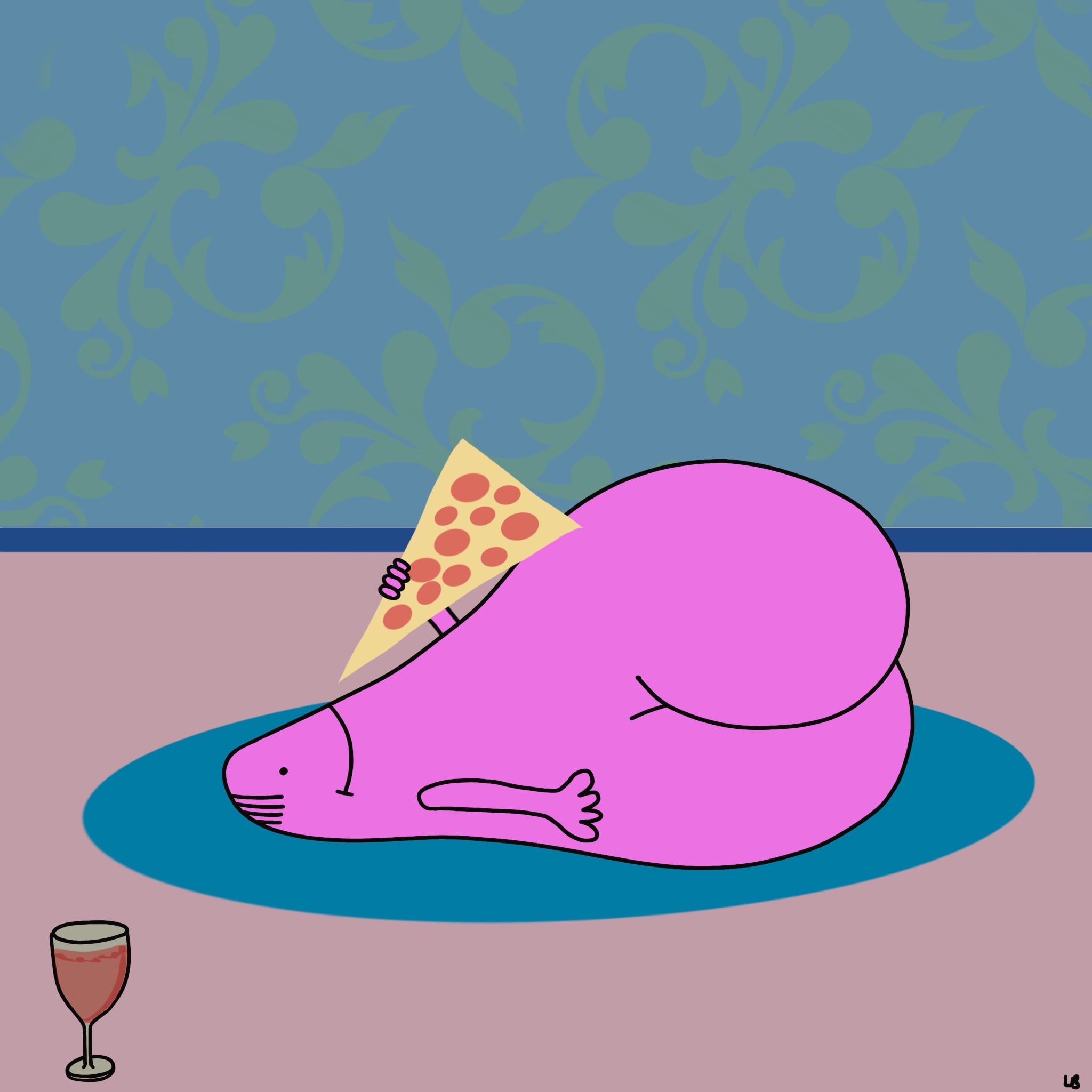 Sunday pizza 🍑